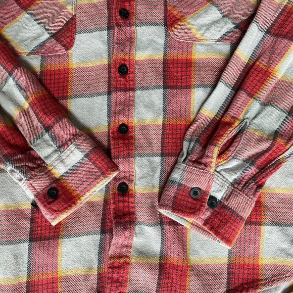 Brixton Shirt Long Sleeve Men Small Plaid Heavy Weight Button Down - Picture 4 of 5